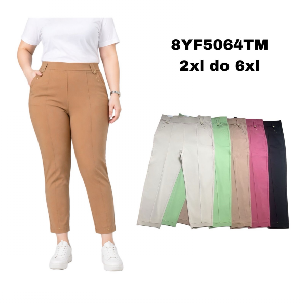 Spodnie damskie 7/8 Roz 2XL-6XL, Mix Kolor Paczka 10 szt